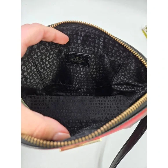 Kate Spade Red Plaid Dome Crossbody Bag‎ & Wallet Set - Picture 7 of 11